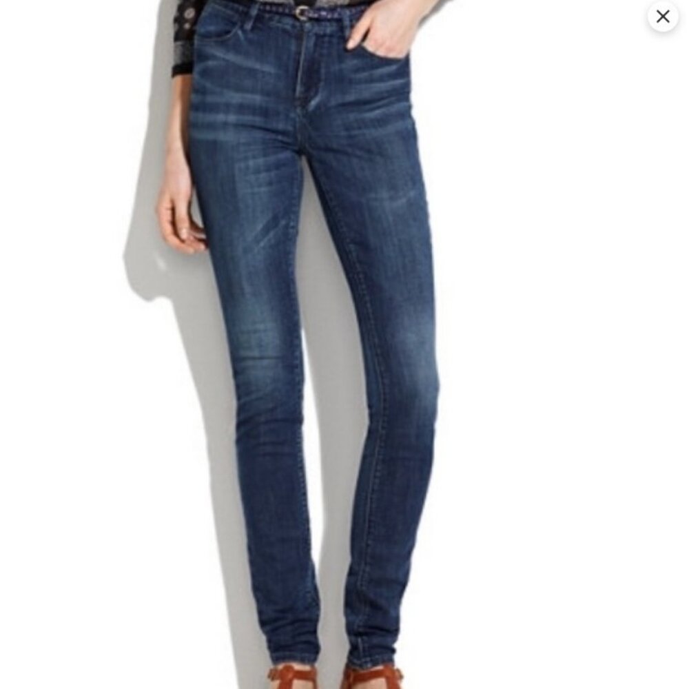 2/$30 Madewell High Riser Skinny Dark Wash Jeans Size 26 #2159